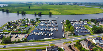 Recreatiecentrum Zwartewater via een droge